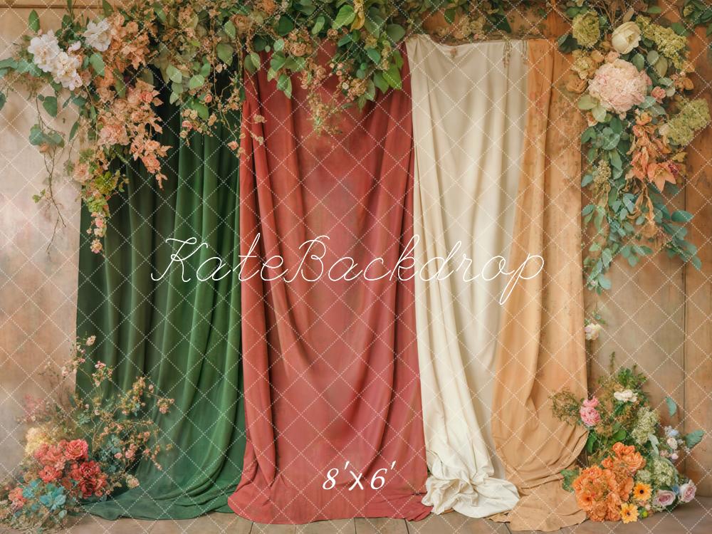 Kate Boho Floral Drapes Backdrop Designed by Emetselch -UK