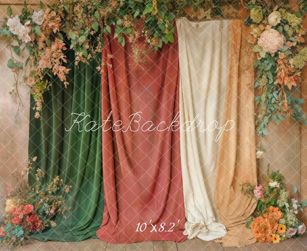 Kate Boho Floral Drapes Backdrop Designed by Emetselch -UK