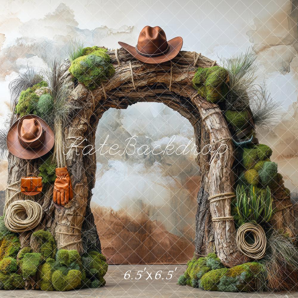 Kate Western Adventure Cowboy Arch Cactus Backdrop Designed by Mini MakeBelieve