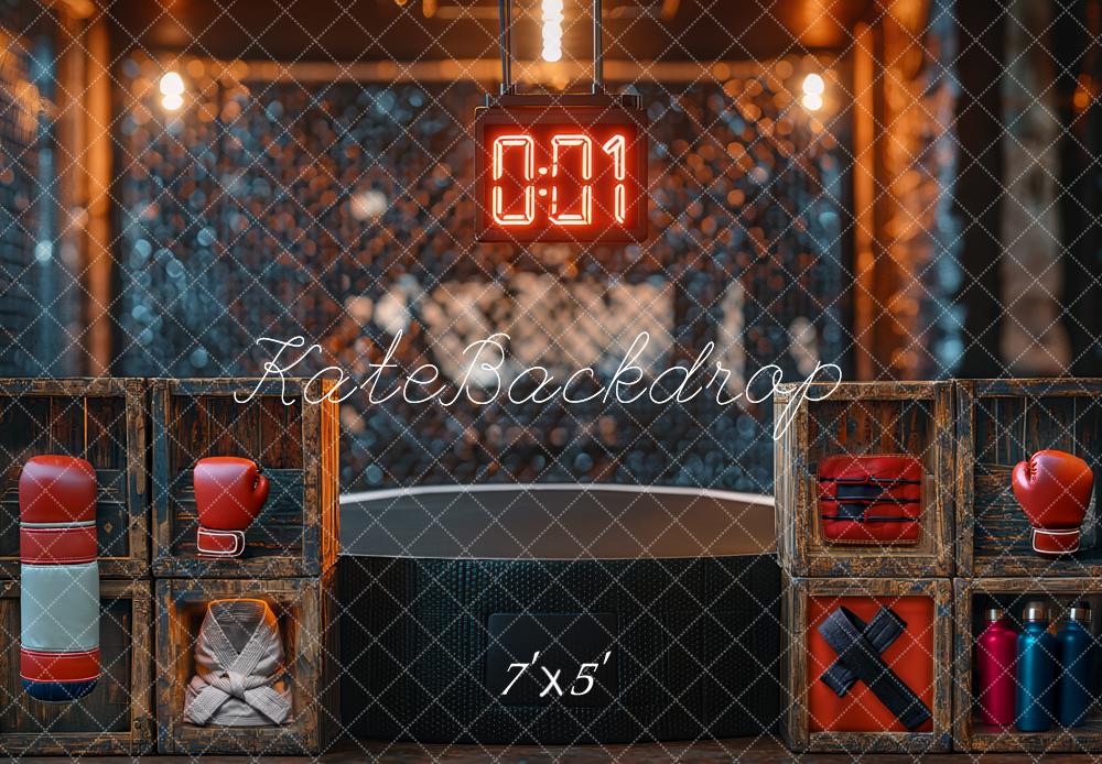 Kate Father's Day Boy Boxing Gym Sports Backdrop Designed by Mini MakeBelieve -UK