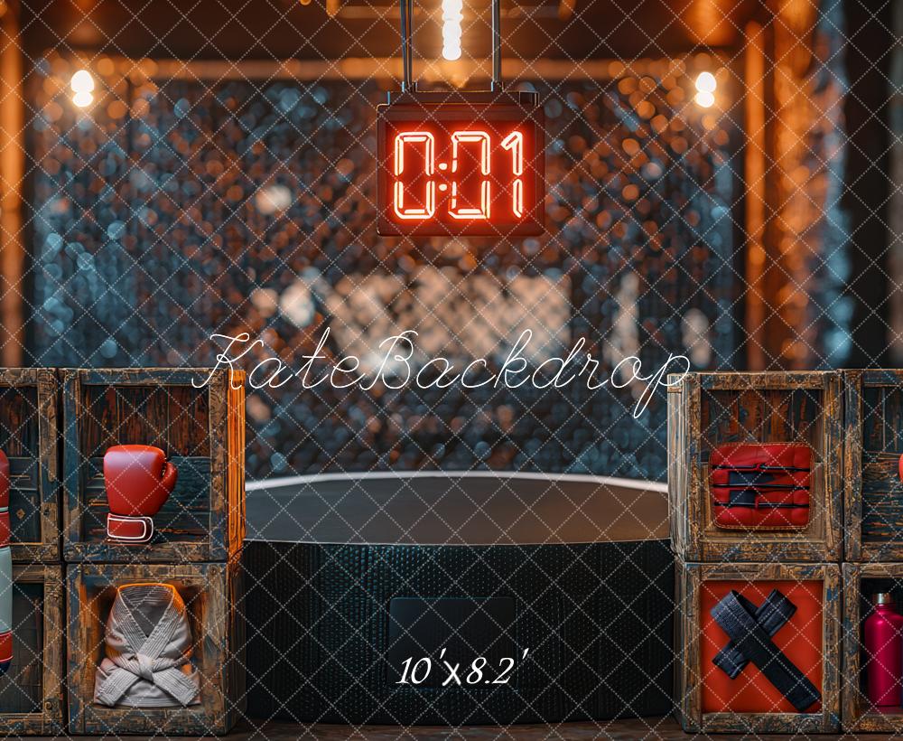 Kate Father's Day Boy Boxing Gym Sports Backdrop Designed by Mini MakeBelieve -UK