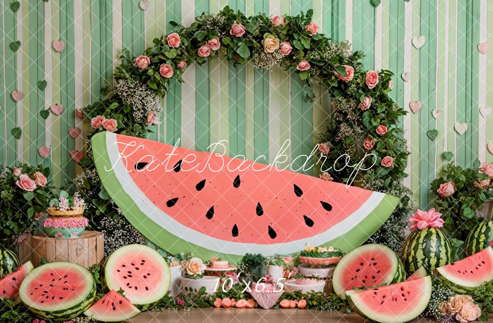 Kate Summer Watermelon Arch Green Backdrop Designed by Emetselch -UK