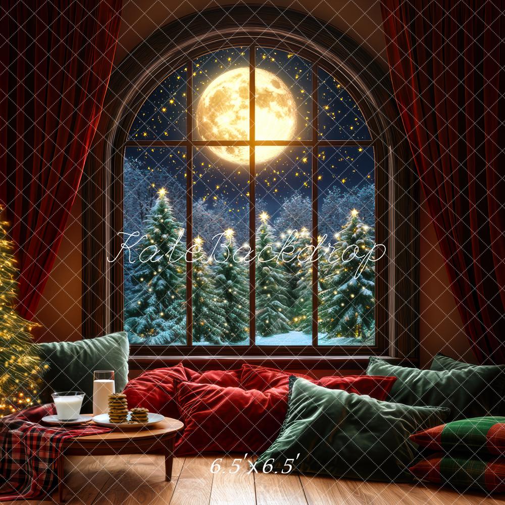 Kate Christmas Night Backdrop Milk Cookies Designed by Mini MakeBelieve