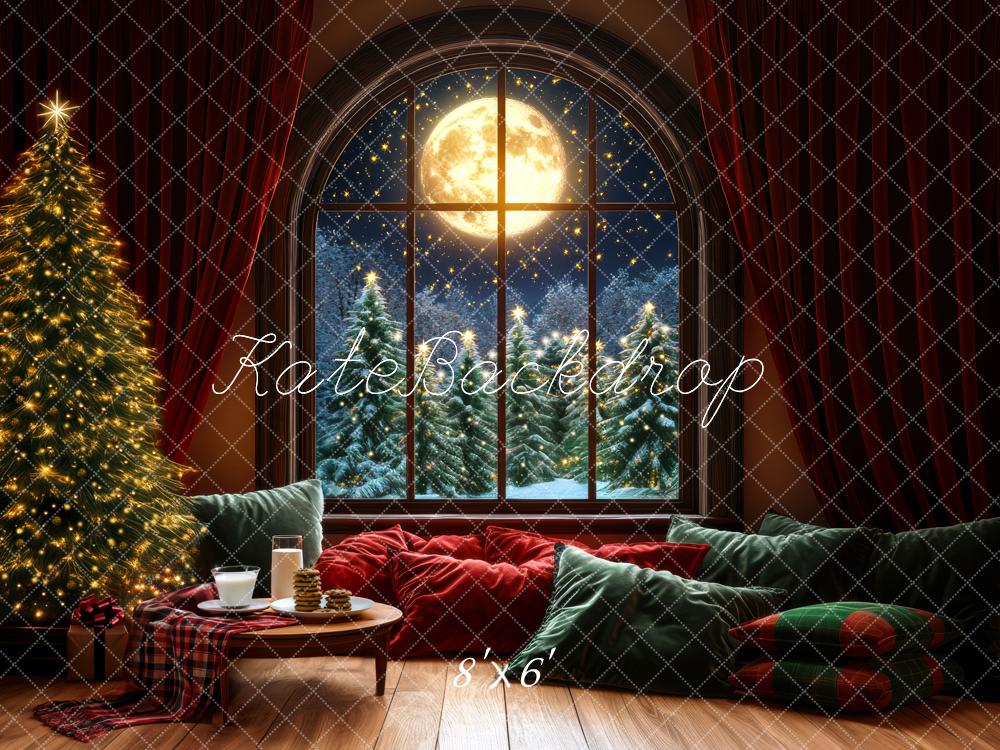 Kate Christmas Night Backdrop Milk Cookies Designed by Mini MakeBelieve