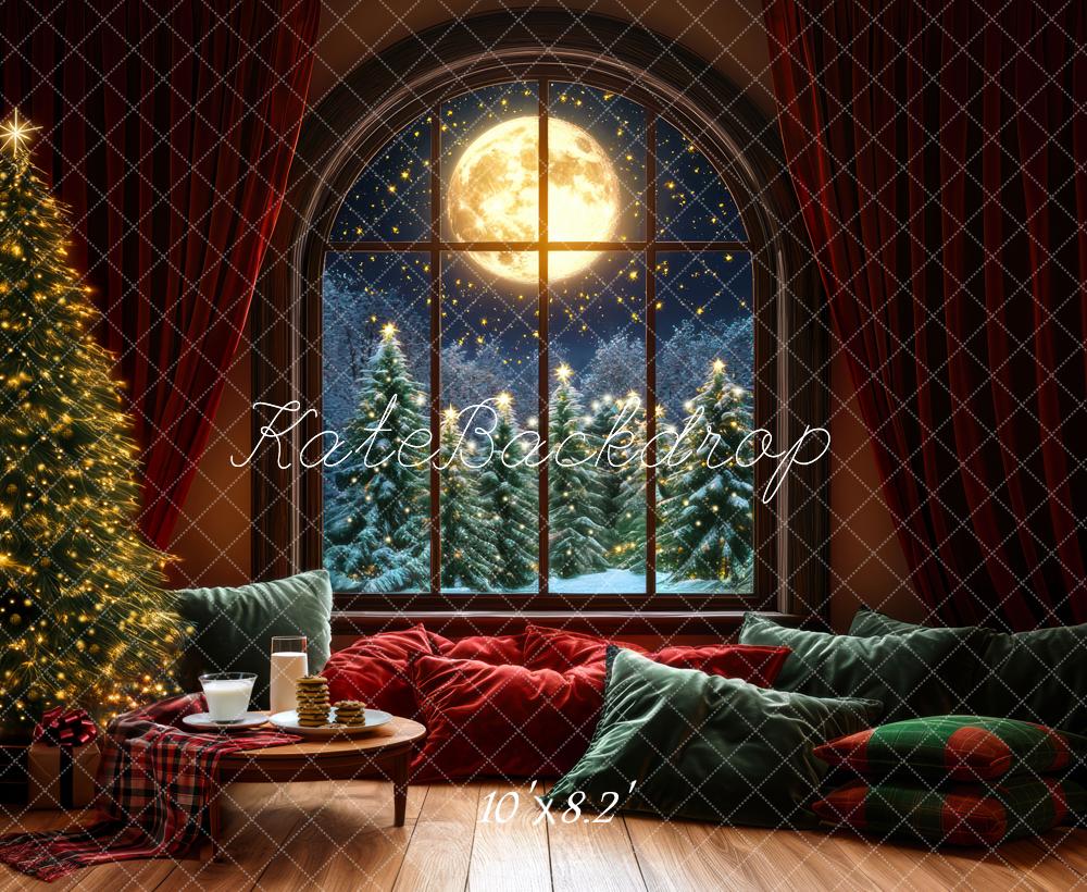 Kate Christmas Night Backdrop Milk Cookies Designed by Mini MakeBelieve