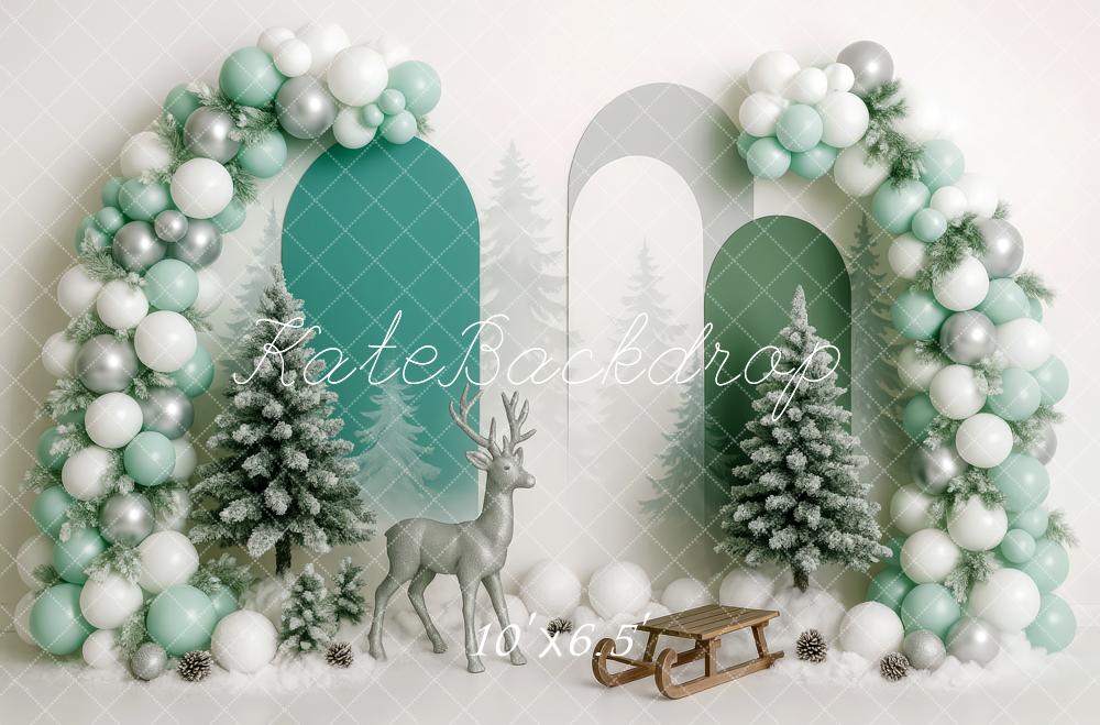 Kate Winter Wonderland Sleigh Balloon Backdrop Designed by Patty Robert
