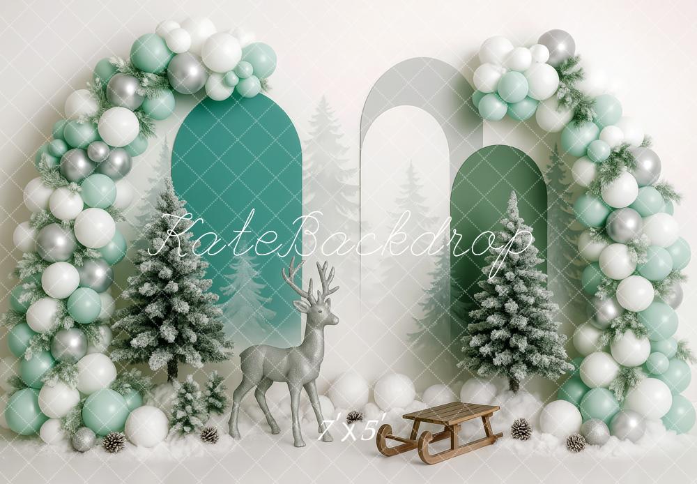 Kate Winter Wonderland Sleigh Balloon Backdrop Designed by Patty Robert