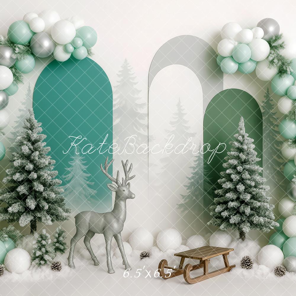 Kate Winter Wonderland Sleigh Balloon Backdrop Designed by Patty Robert