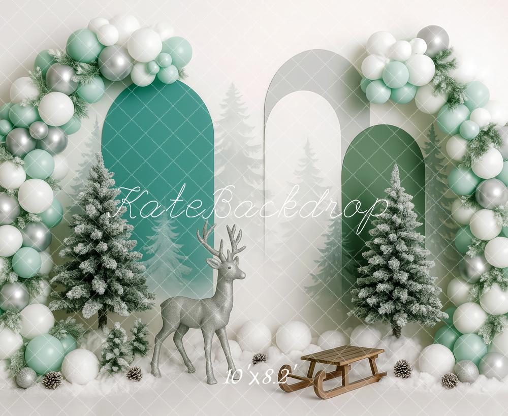 Kate Winter Wonderland Sleigh Balloon Backdrop Designed by Patty Robert