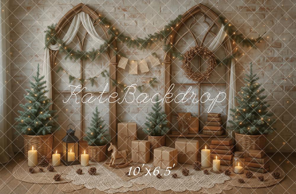 Kate Christmas Boho Gifts Candles Backdrop Designed by Ashley Paul
