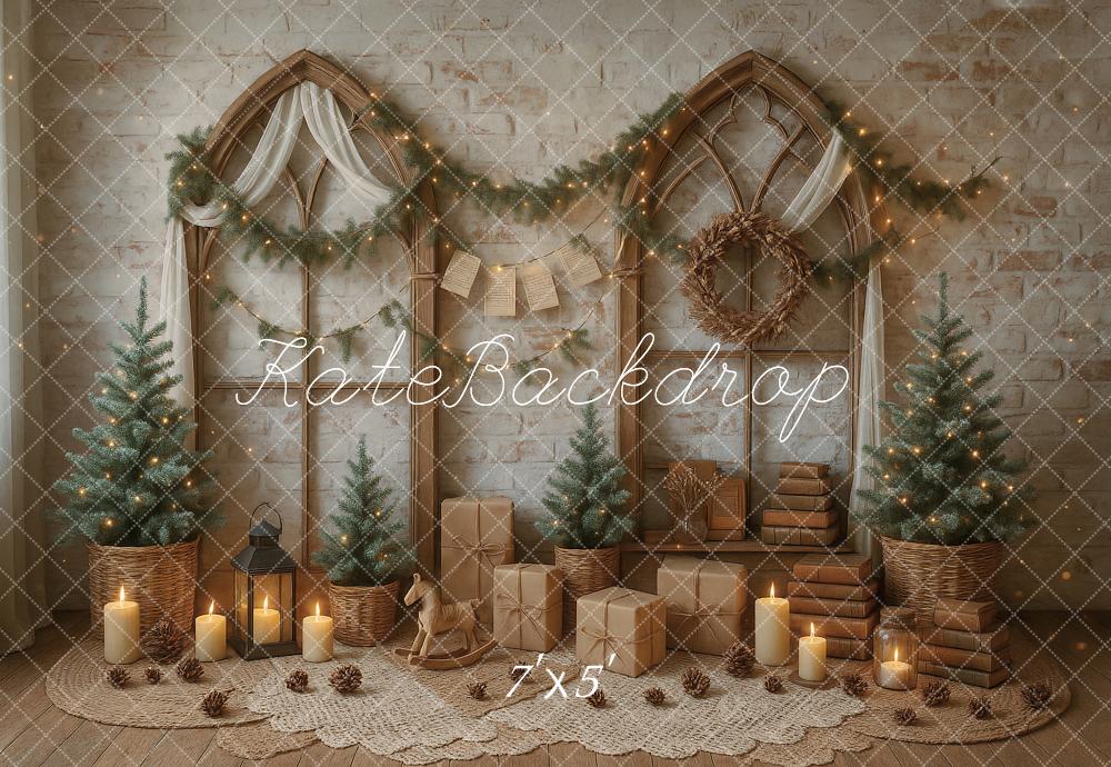 Kate Christmas Boho Gifts Candles Backdrop Designed by Ashley Paul
