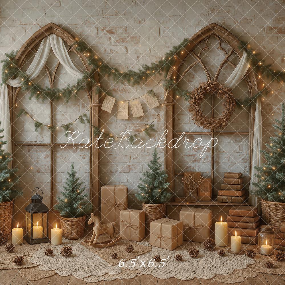 Kate Christmas Boho Gifts Candles Backdrop Designed by Ashley Paul