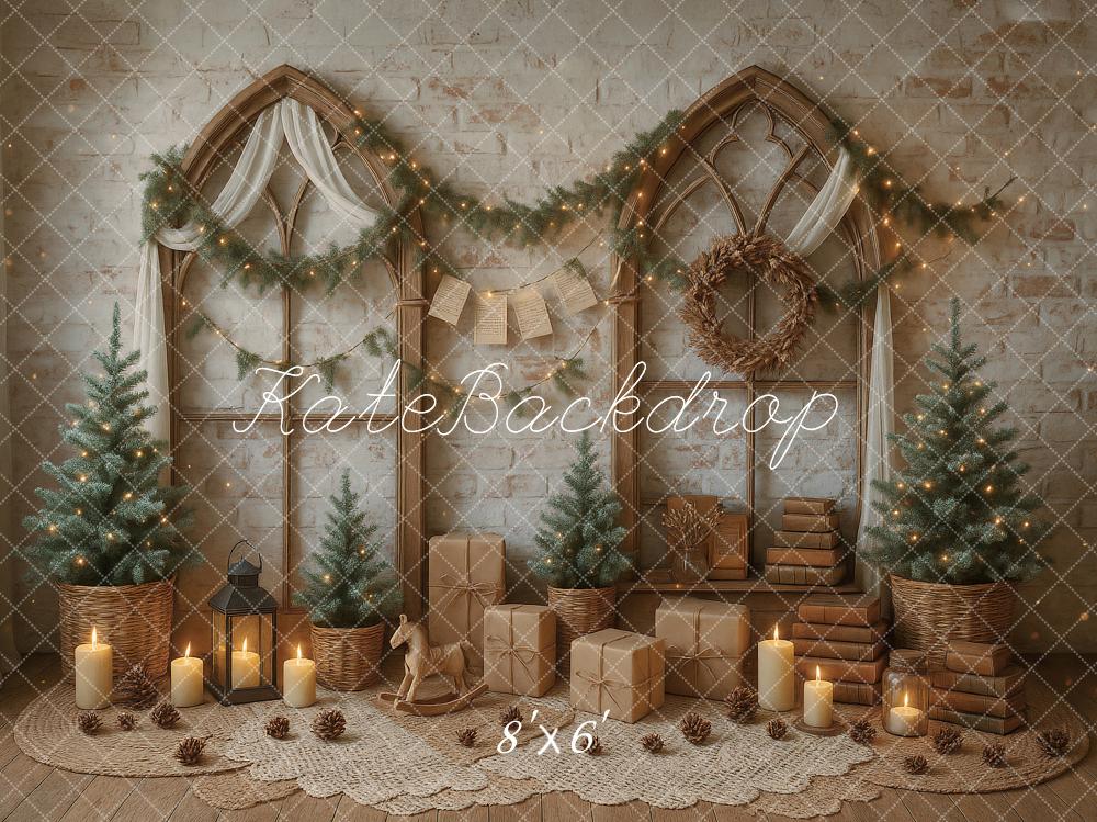 Kate Christmas Boho Gifts Candles Backdrop Designed by Ashley Paul