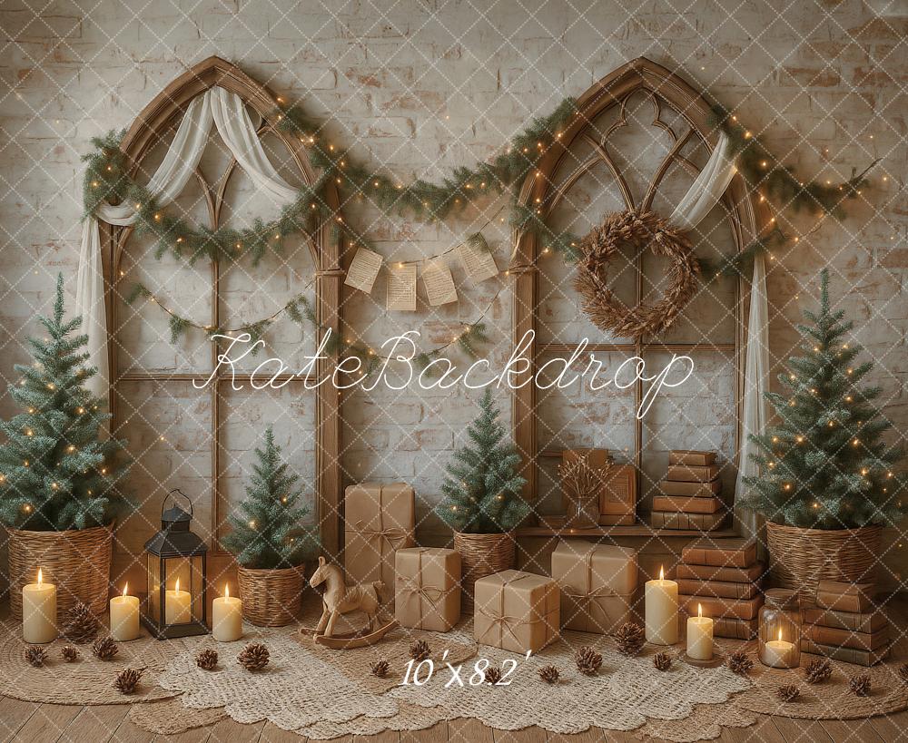 Kate Christmas Boho Gifts Candles Backdrop Designed by Ashley Paul