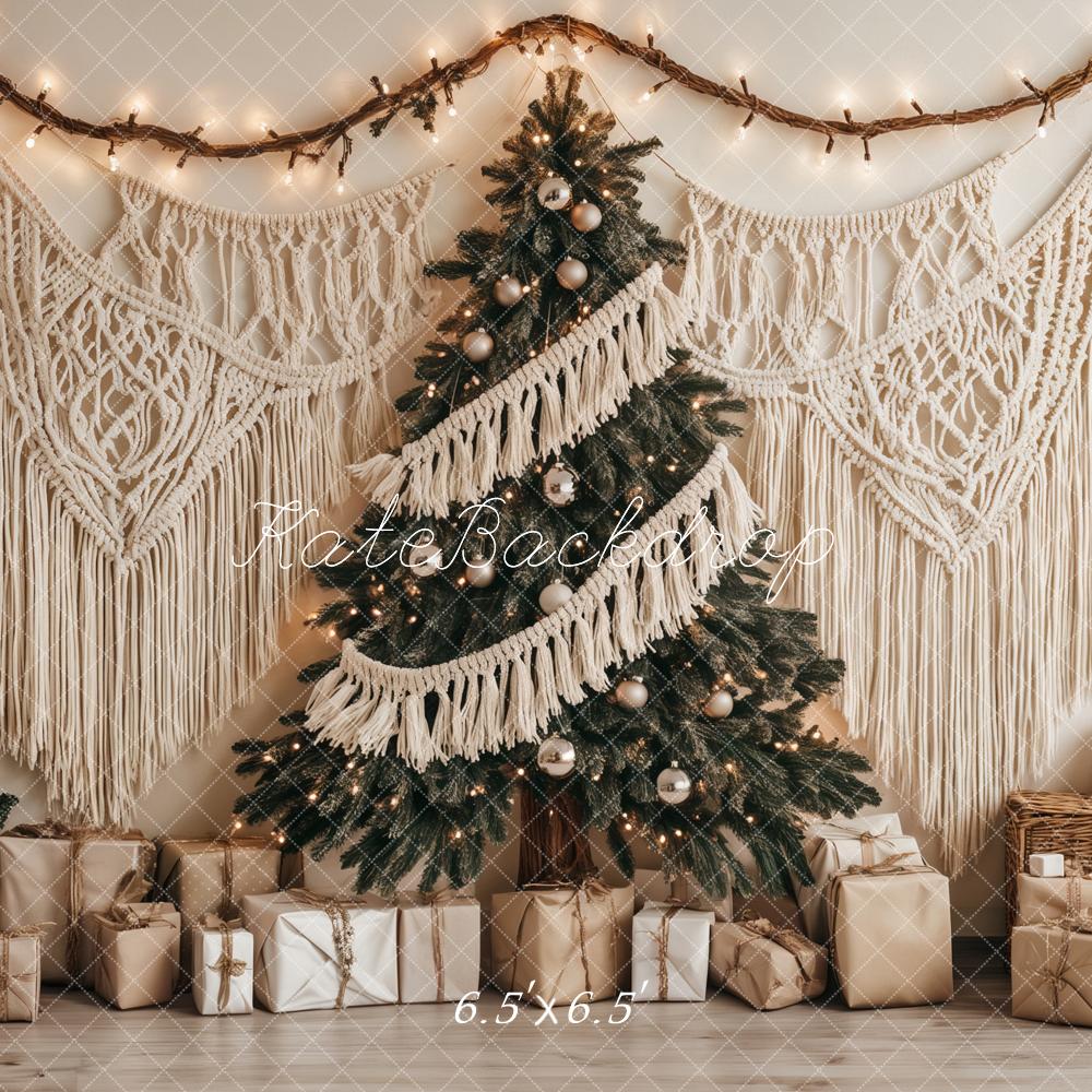 Lightning Deals Kate Christmas Tree Boho Macrame Gifts Backdrop Designed by Ashley Paul -UK