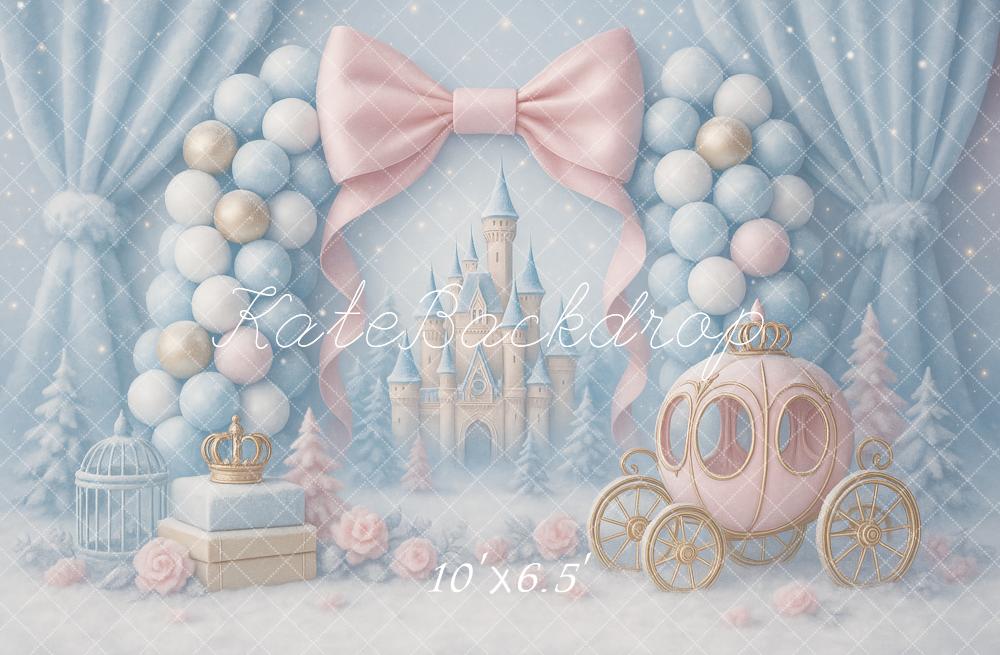 Kate Fairy Tale Castle Princess Carriage Backdrop Designed by Ashley Paul