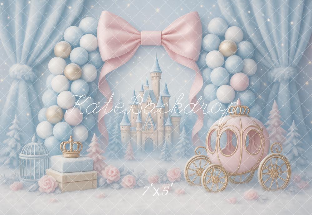 Kate Fairy Tale Castle Princess Carriage Backdrop Designed by Ashley Paul