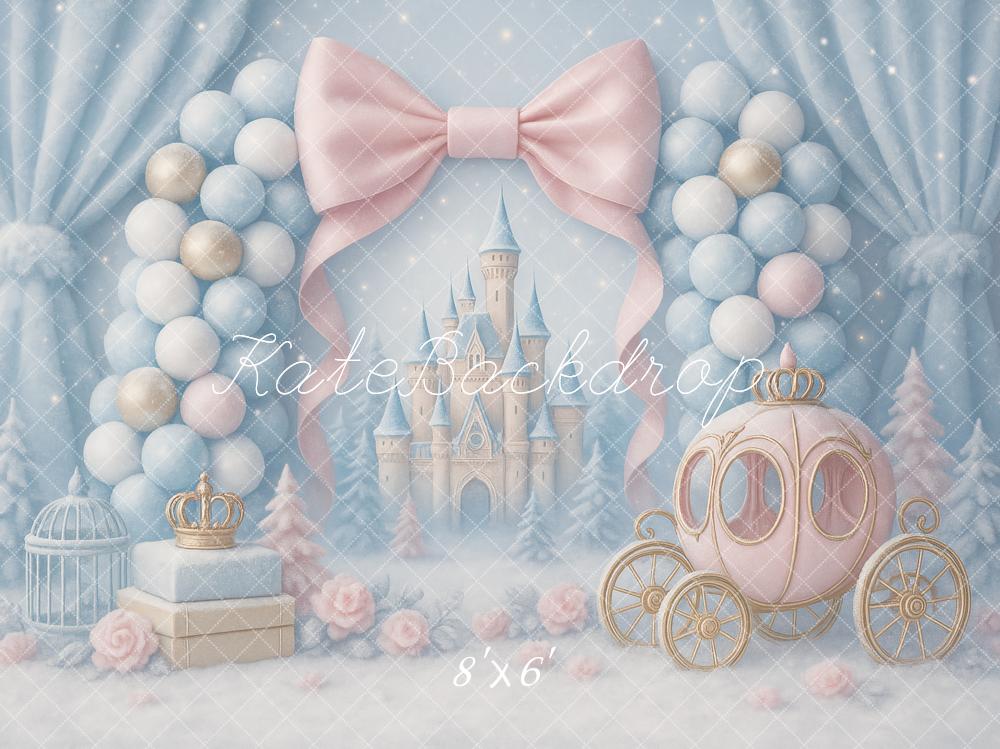 Kate Fairy Tale Castle Princess Carriage Backdrop Designed by Ashley Paul