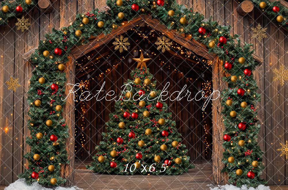 Kate Christmas Tree Barn Wooden Arch Backdrop Designed by Mini MakeBelieve -UK