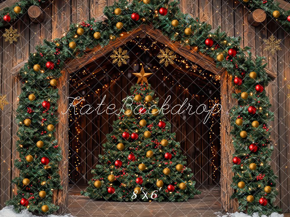 Kate Christmas Tree Barn Wooden Arch Backdrop Designed by Mini MakeBelieve -UK