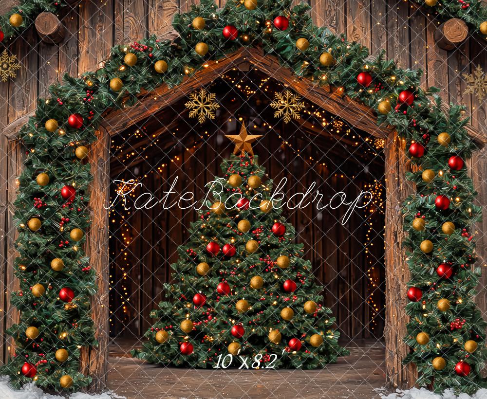 Kate Christmas Tree Barn Wooden Arch Backdrop Designed by Mini MakeBelieve -UK