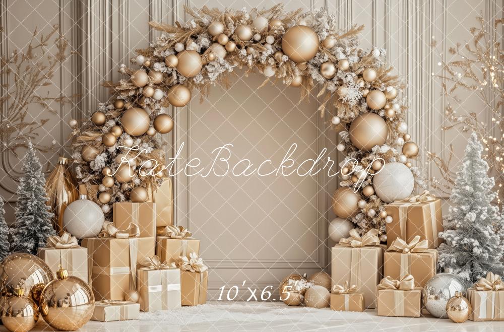 On Sale Kate Christmas Gold Arch Gifts Backdrop Designed by Patty Robert -UK