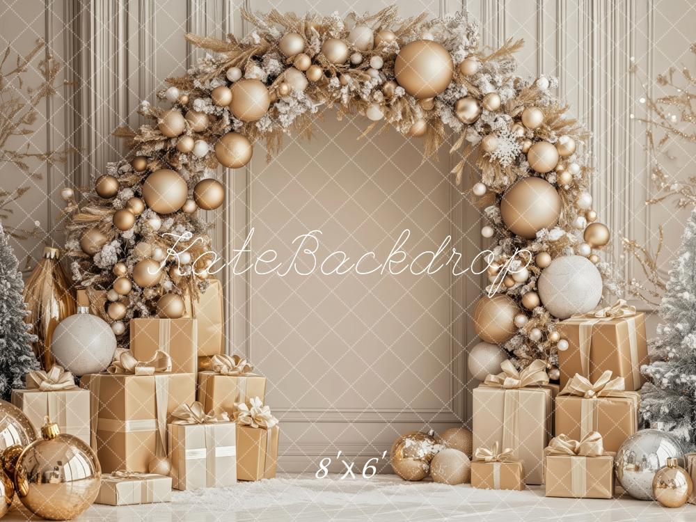 On Sale Kate Christmas Gold Arch Gifts Backdrop Designed by Patty Robert -UK
