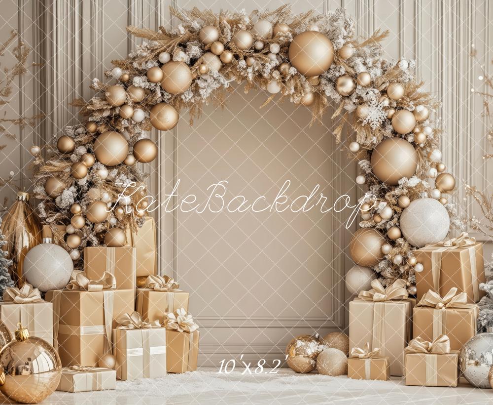 On Sale Kate Christmas Gold Arch Gifts Backdrop Designed by Patty Robert -UK