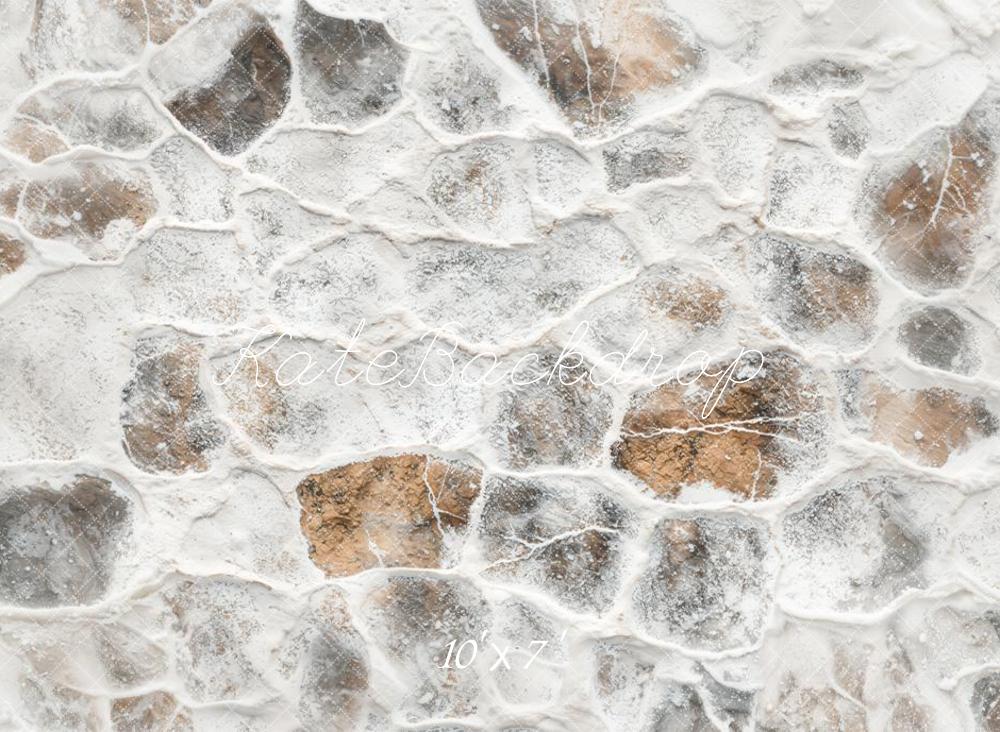 Kate Winter Snow Stone Vinyl Floor Backdrop -UK