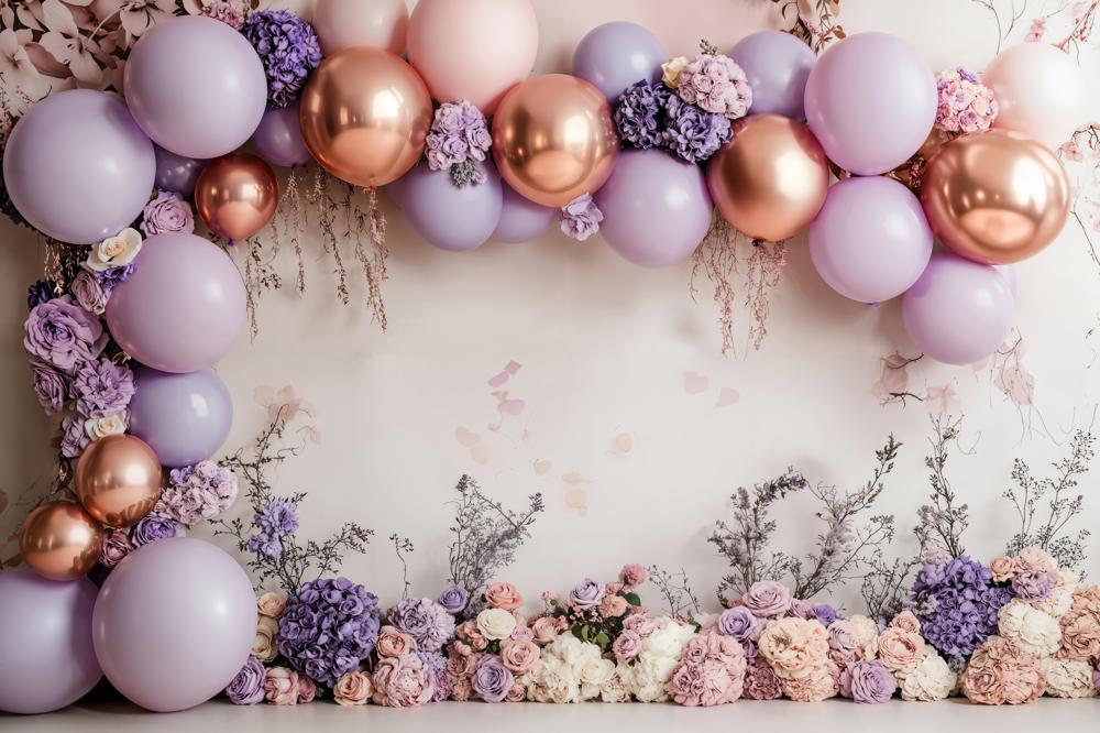Lightning Deals Kate Flower Arch With Colorful Balloons Backdrop Designed by Emetselch -UK