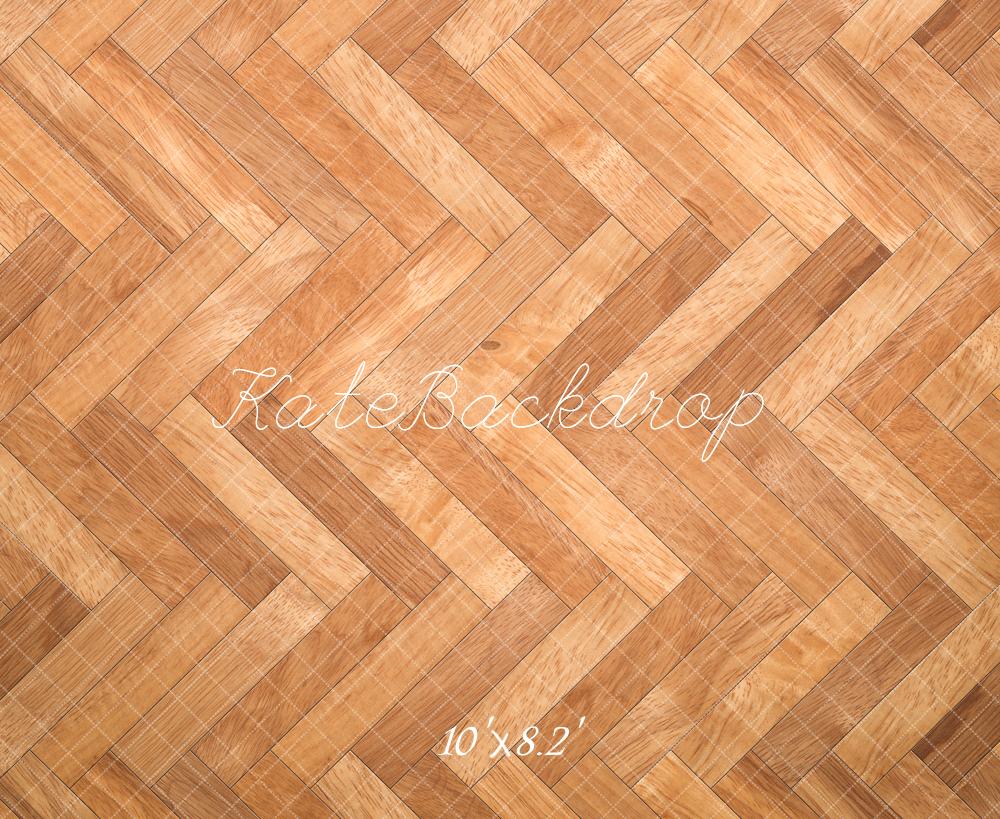 Kate Herringbone Pattern Wooden Floor Backdrop Designed by Kate Image -UK