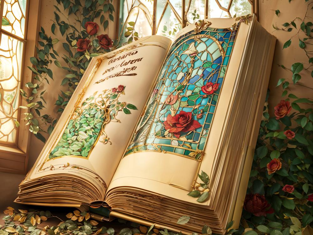 Kate Valentine Fantasy Book Roses Fleece Backdrop Designed by Chain Photography -UK