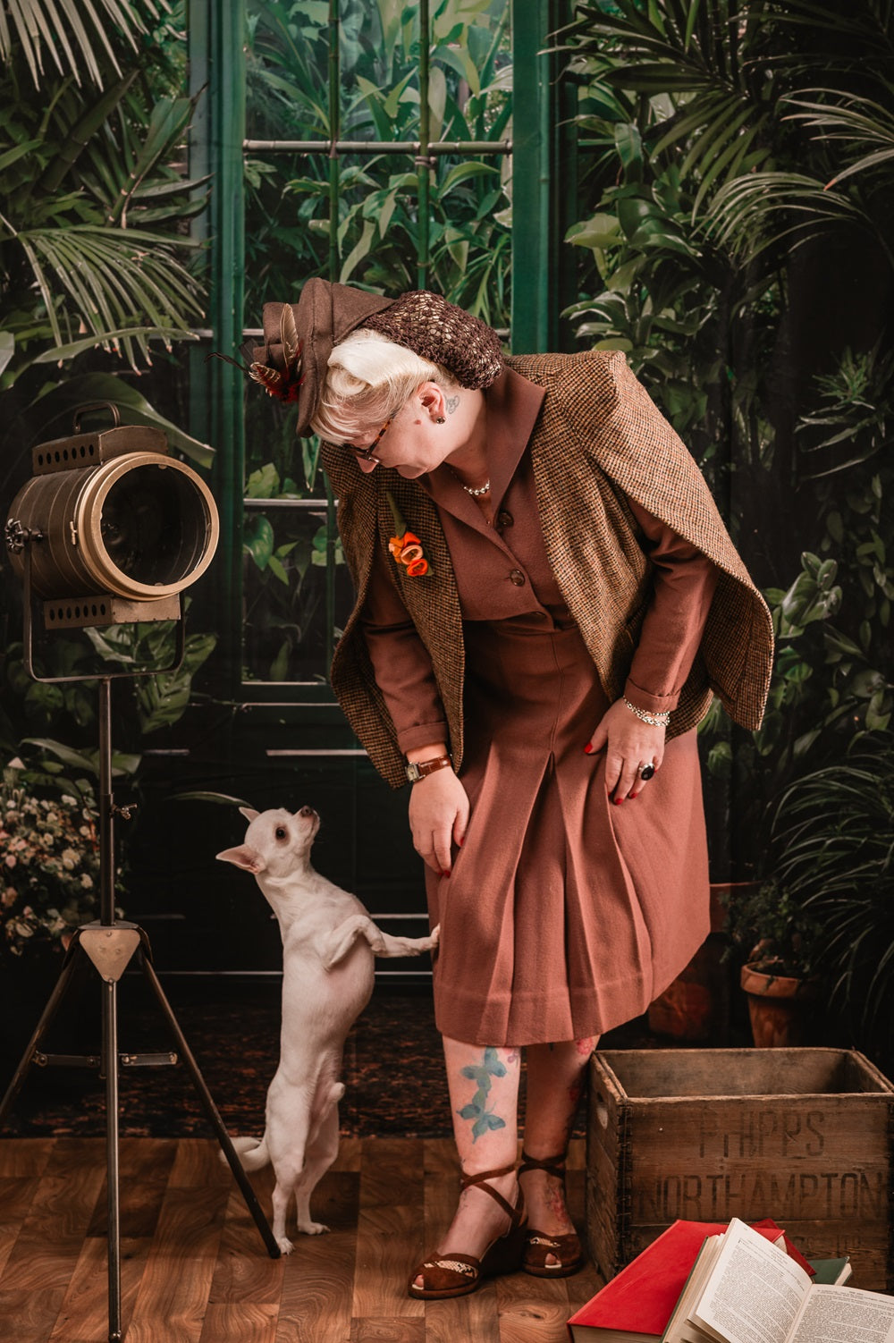 Kate Spring Green Plant Door Backdrop Designed by Emetselch -UK