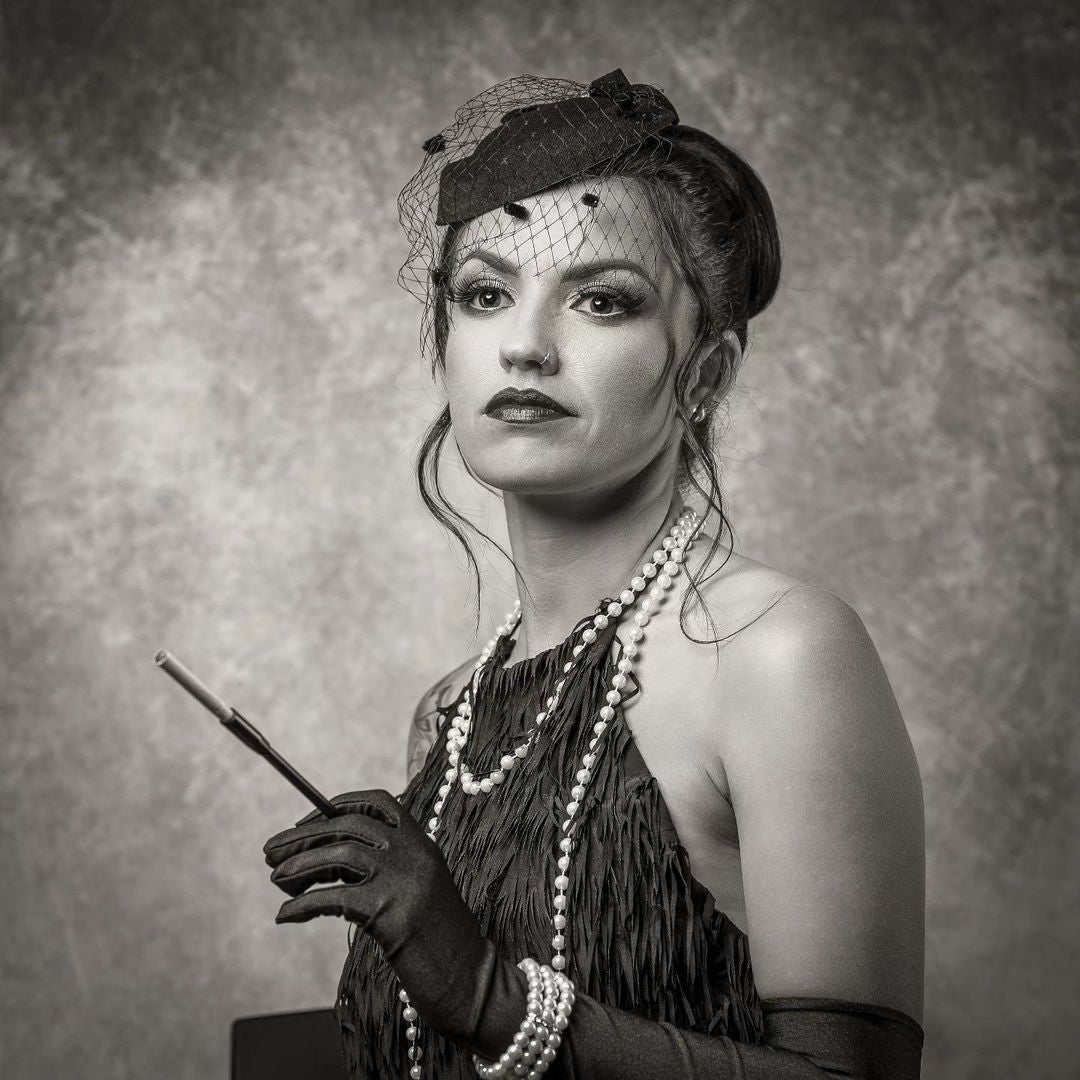 Kate Dark Brown Abstract Texture/Silver Grey Texture Collapsible Backdrop Photography 5X6.5ft(1.5x2m) -UK