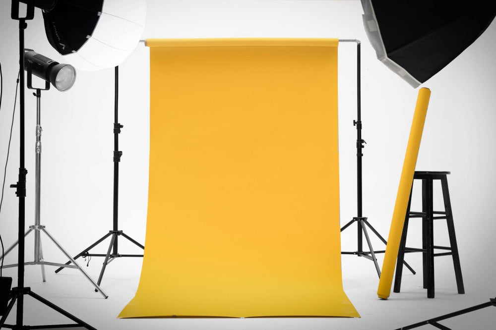 Kate Warm Yellow Seamless Paper Backdrop for Photography -UK