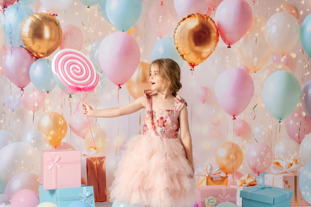 On Sale Kate Birthday Balloons Gifts Lights Backdrop Designed by Emetselch -UK