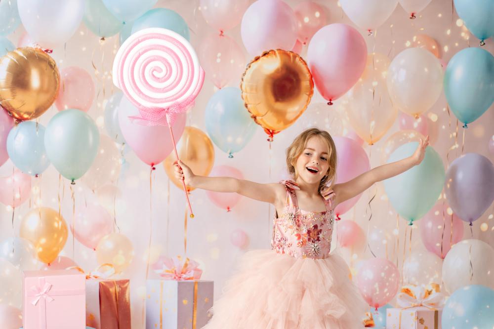 On Sale Kate Birthday Balloons Gifts Lights Backdrop Designed by Emetselch -UK