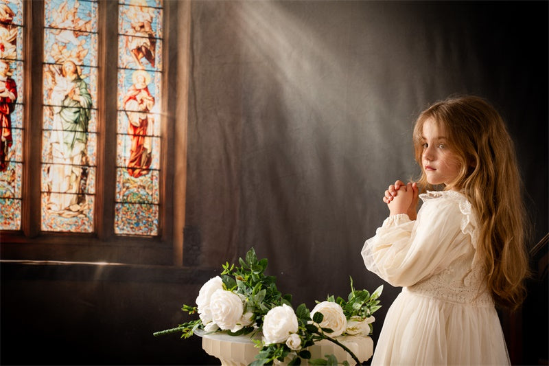Kate Sweep Church Glass Window Sunlight Backdrop Designed by Emetselch