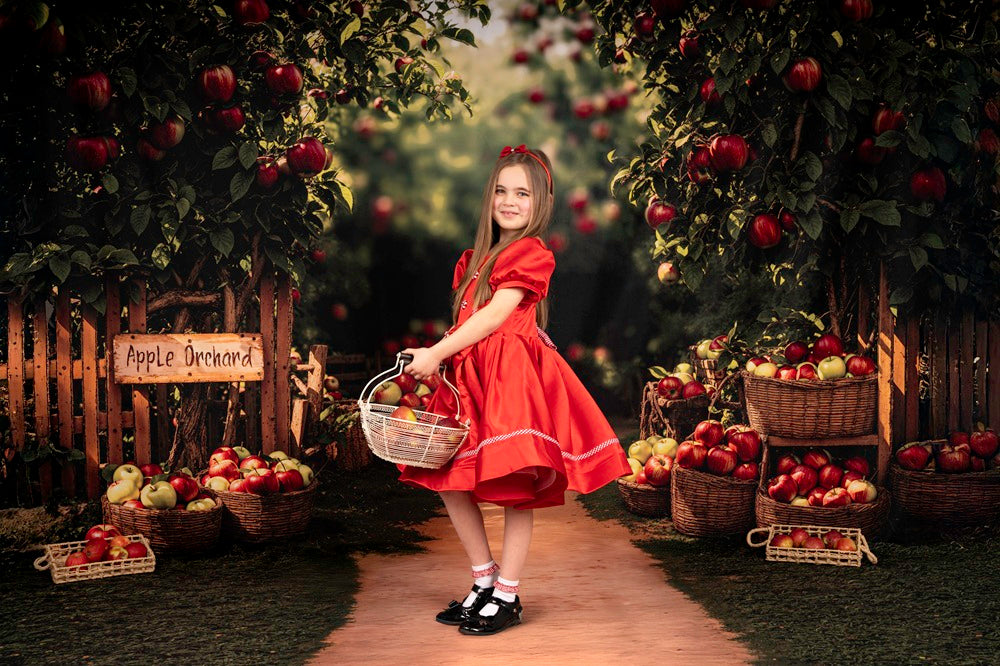 Kate Apple Orchard Backdrop+Garden Path Greenery Floor Backdrop -UK