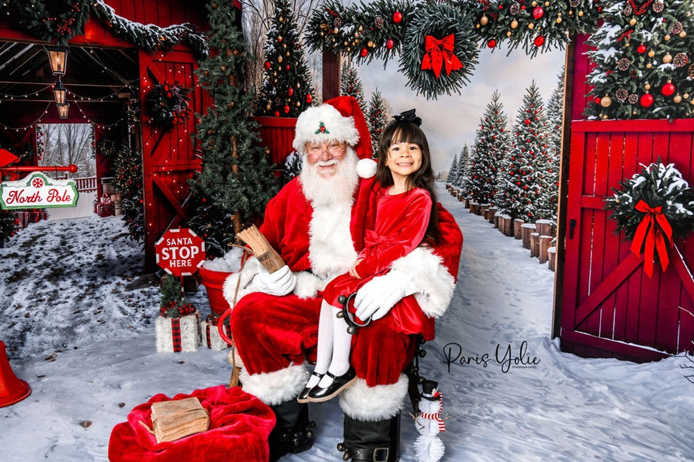 Lightning Deals Kate Christmas Red Barn Snow Lane Forest Gate Room Set -UK