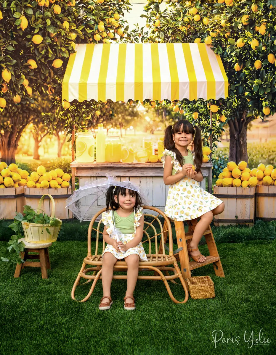 Kate Summer Lemon Stand Orchard Backdrop Designed by Emetselch -UK