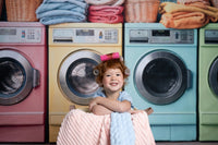 Kate Laundry Day Colorful Washing Machine Backdrop Designed by Chain Photography