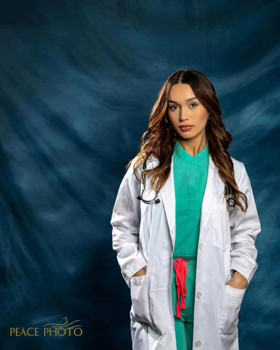 Kate Abstract Navy Blue Textured Backdrop Designed by GQ -UK