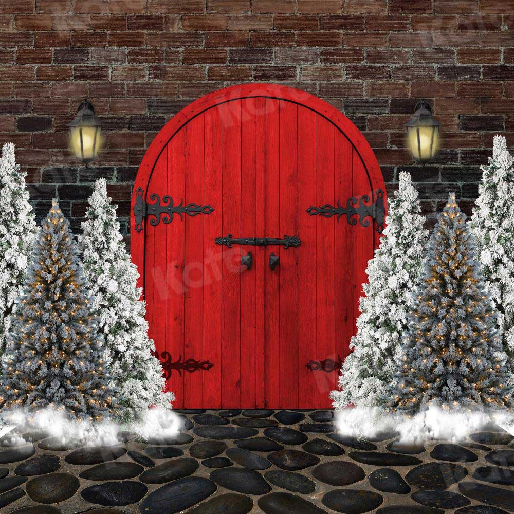 Kate Christmas Red Door Backdrop Designed By JS Photography -UK