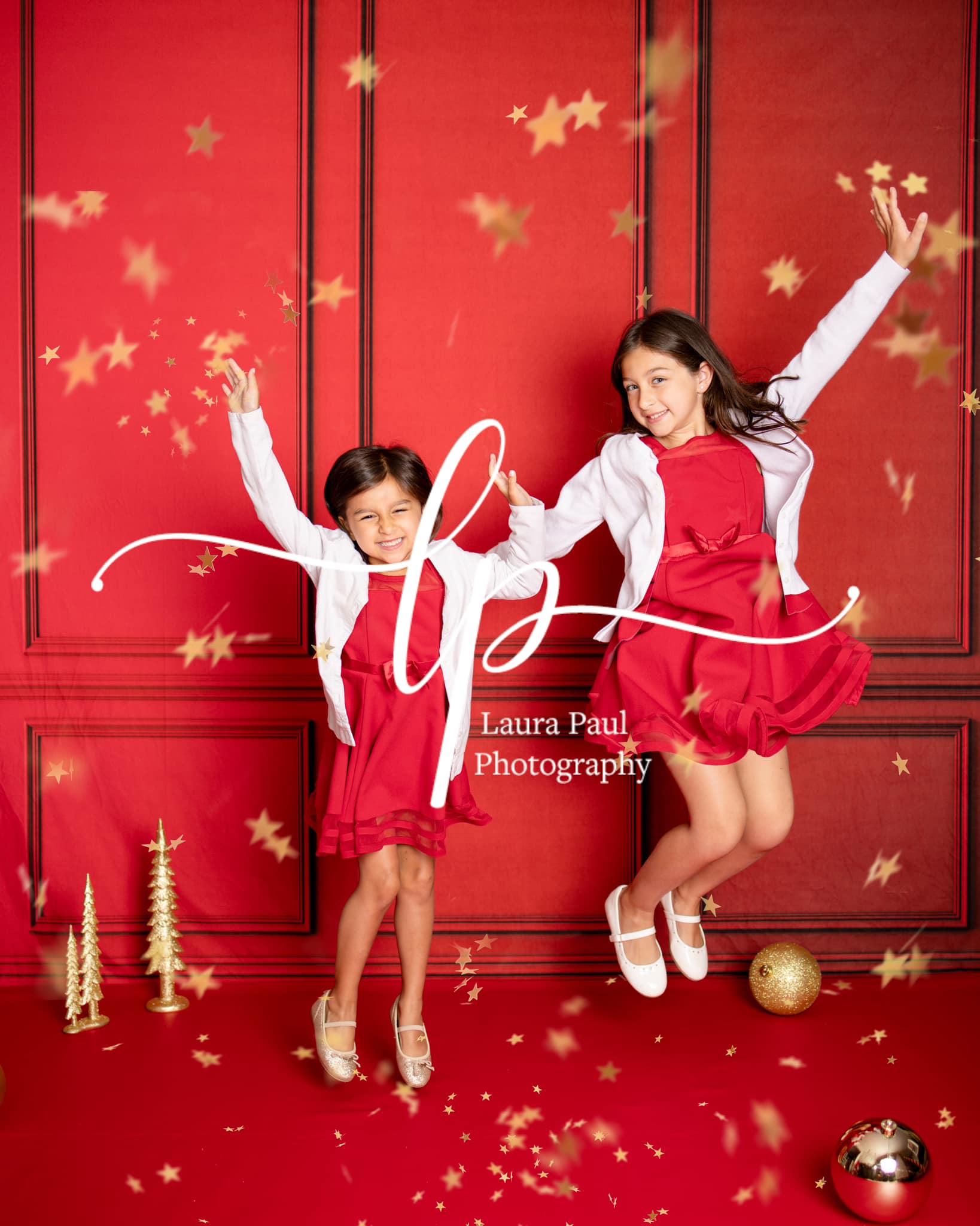 Kate Red Vintage Wall Backdrop for Photography -UK