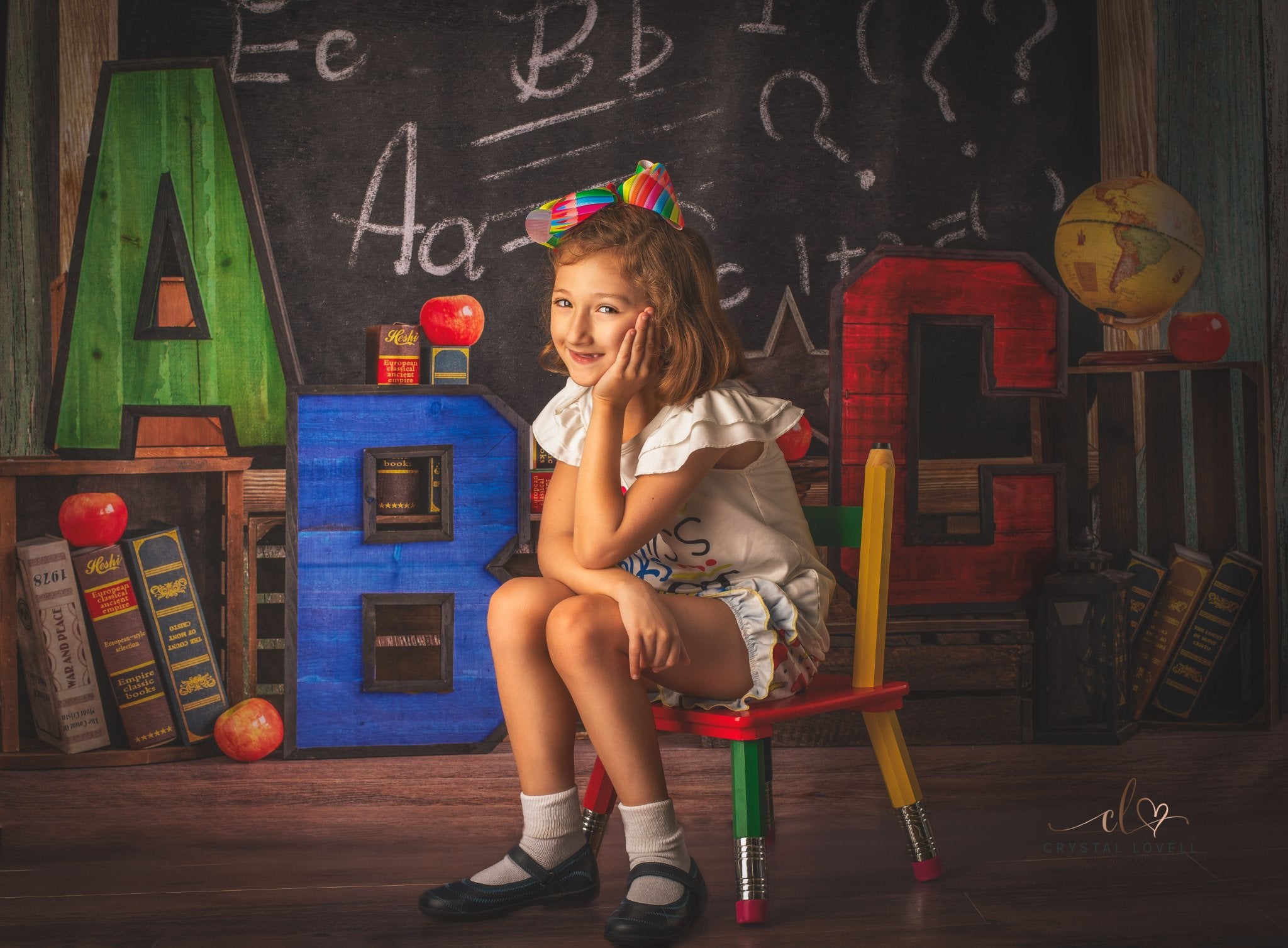 Kate Children Back to School Backdrop Designed by Emetselch