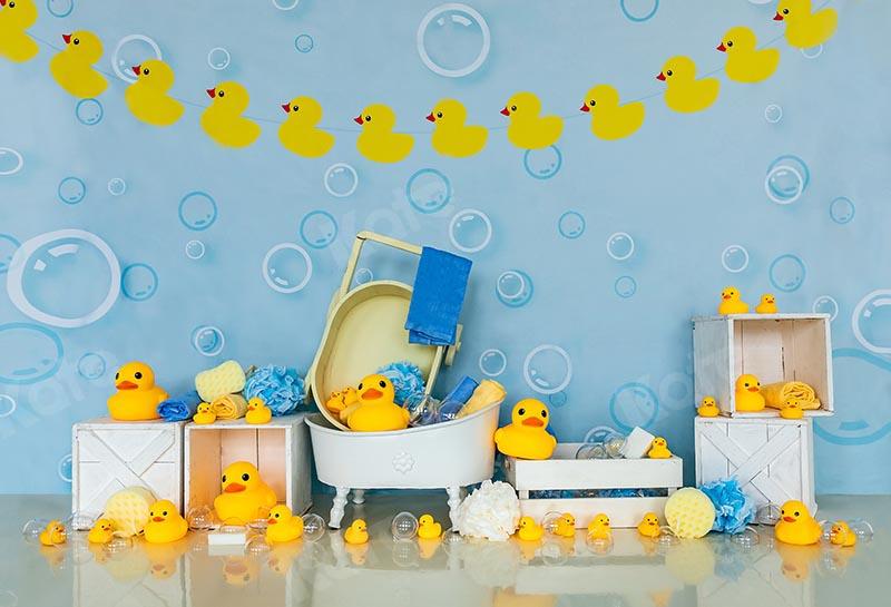Kate Little Duck Baby Shower Cake Smash Backdrop Designed by Emetselch -UK