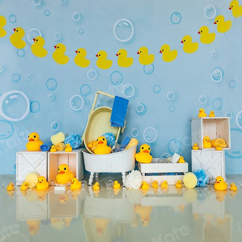 Kate Little Duck Baby Shower Cake Smash Backdrop Designed by Emetselch -UK