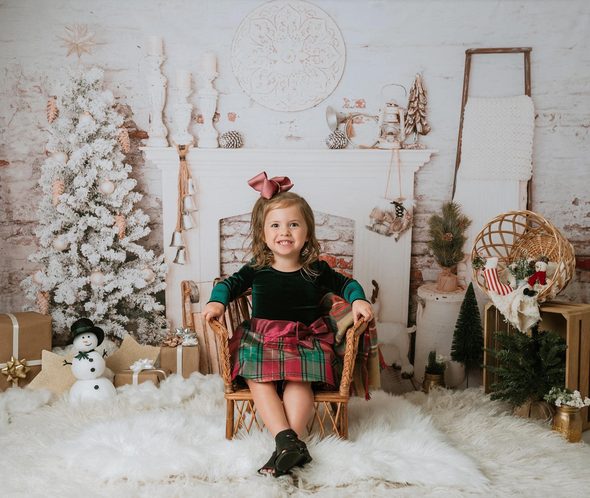 Kate Christmas Decorations Brick Room Backdrop Designed By Pine Park Collection -UK