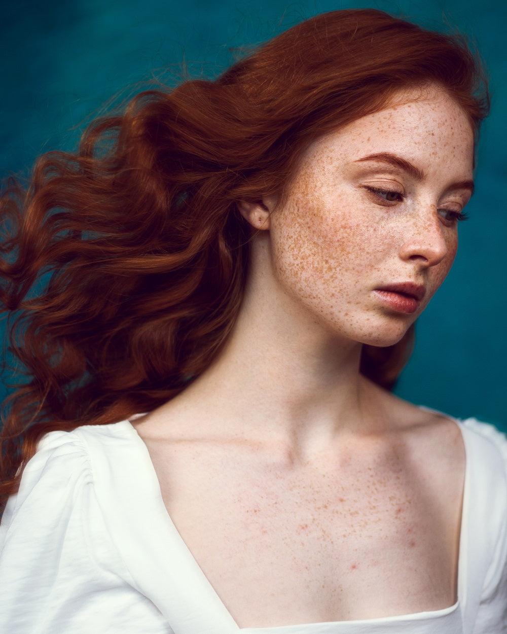 Kate Gray Abstract Texture/ Blue Green Abstract Texture Collapsible Backdrop Photography 5X6.5ft(1.5x2m) -UK